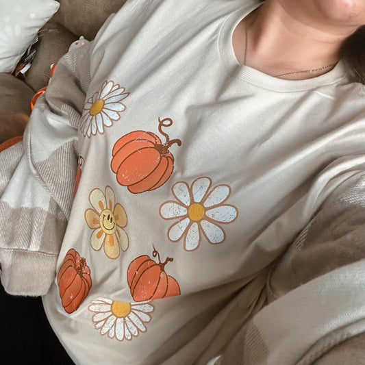 Flower Pumpkins T-Shirt