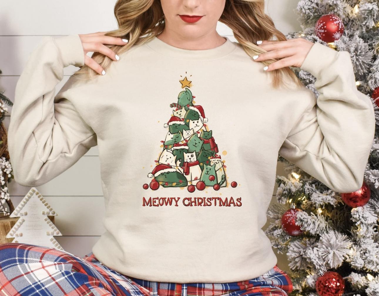 Meowy Christmas Sweatshirt