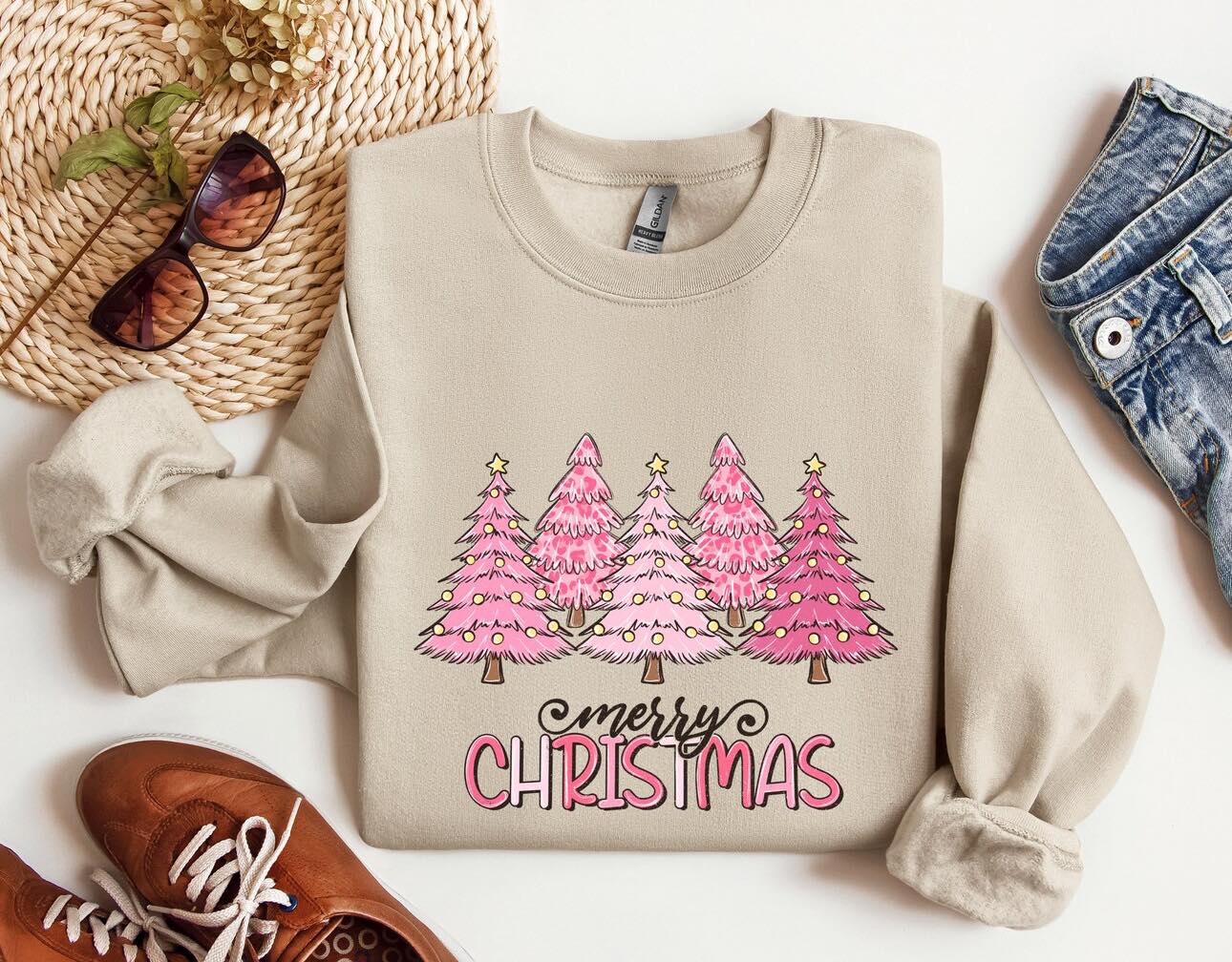 Merry Christmas Tree Sweatshirt