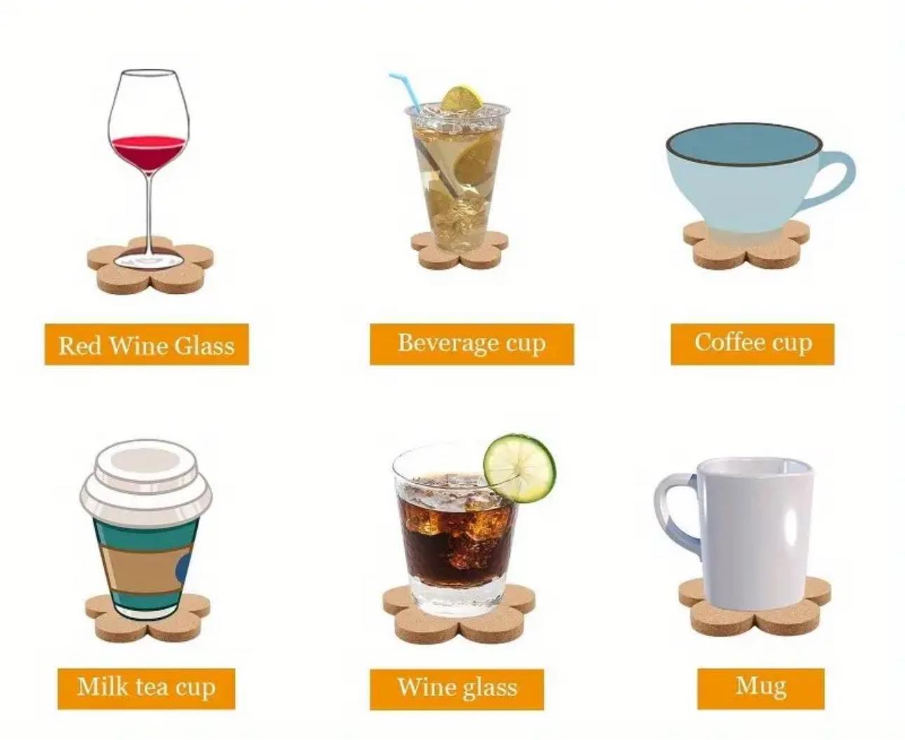 Daisy Cork Coasters