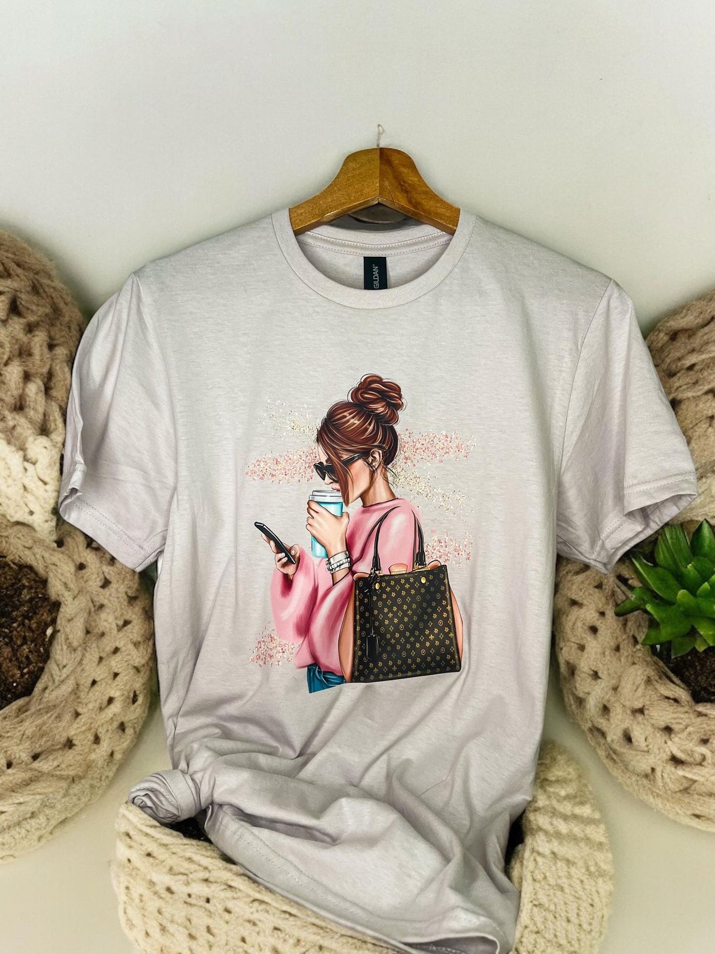 Girl with Purse T- Shirt