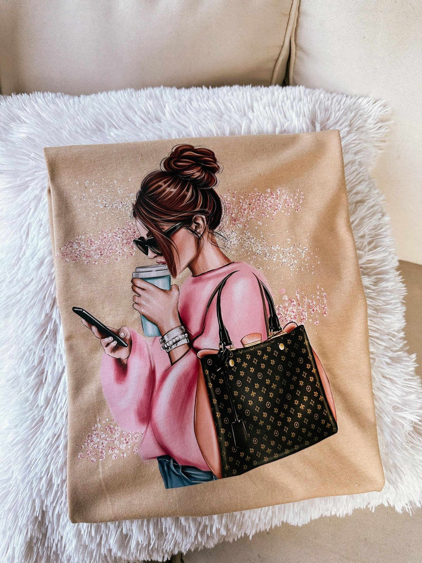 Girl with Purse T- Shirt