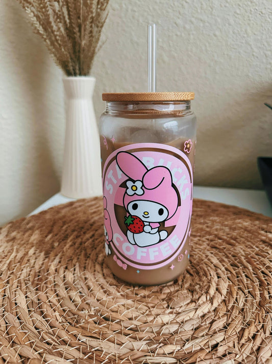 My Melody Clear Can Glass