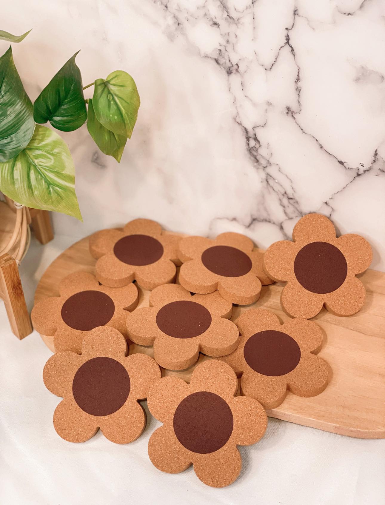 Daisy Cork Coasters